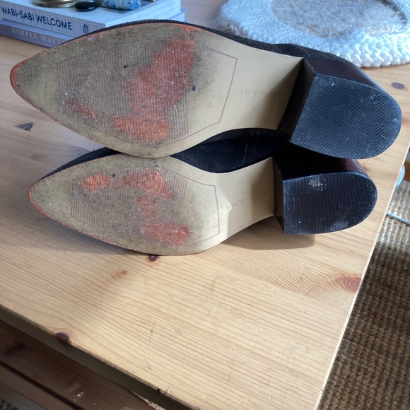 Tahari Resist Brown Suede Heeled Bootie - Picture 4 of 8